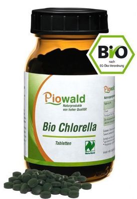 Piowald BIO Chlorella - 400 Tabletten/160g, Naturland