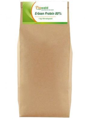 Piowald Erbsenprotein - Isolat - 1 kg Vorratspack