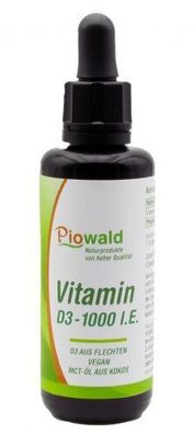 Piowald Vitamin D3 - 1000 IE/ Tropfen - 50 ml