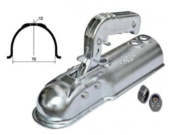 ALKO AK 7 PLUS Ausf. C rund 70mm Rohr Kugelkupplung Zugmaul AL-KO AK7-C 750kg