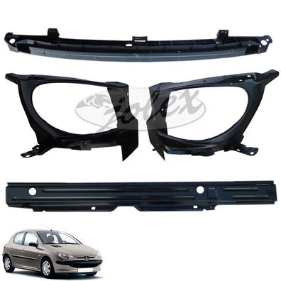 Frontmaske Frontblech Scheinwerferblech rechts + links Traverse Peugeot 206 P206