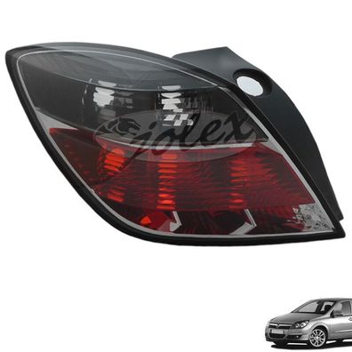 Rückleuchte Rücklicht Heckleuchte schwarz-rot hinten links Opel Astra H 3-türer