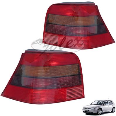 Rückleuchte Rücklicht rot-schwarz rechts + links Set Satz Paar VW Golf 4 IV GTi