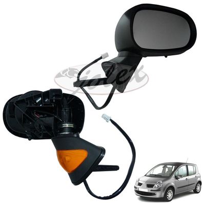 Außenspiegel Spiegel Blinker gelb rechts elektrisch heizbar Renault Modus 04-08