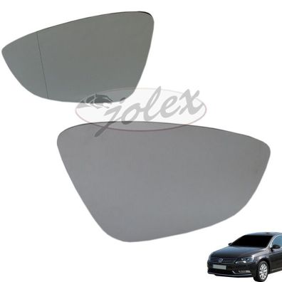 Spiegelglas heizbar für Spiegel Außenspiegel rechts + links SET VW Passat 10- NEU