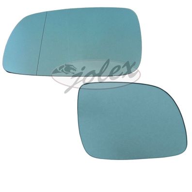 Spiegelglas rechts + links heizbar blau Außenspiegel Audi A3 8L1 A4 B5 A6 4A NEU