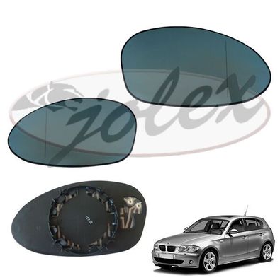 Spiegel Spiegelglas blau Außenspiegel rechts + links für BMW1er E81 E82 E87 E88 04