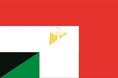 Aufkleber Fahne Flagge Ägypten-Italien verschiedene Größen