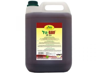 Fit-BARF Öl D3 Ergänzungsfuttermittel 5 Liter