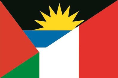 Aufkleber Fahne Flagge Antigua-Italien verschiedene Größen