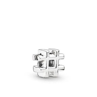 Pandora Hashtag-Symbol" # 925 Sterling-Silber voll gestempelt