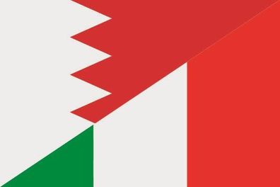 Aufkleber Fahne Flagge Bahrain-Italien verschiedene Größen