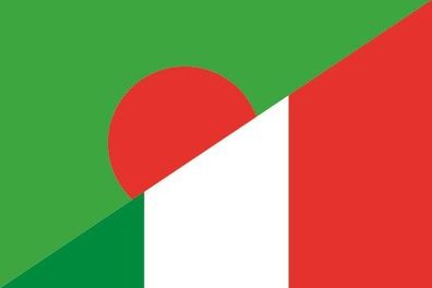 Aufkleber Fahne Flagge Bangladesh-Italien verschiedene Größen