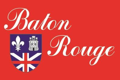 Aufkleber Fahne Flagge Baton Rouge City verschiedene Größen