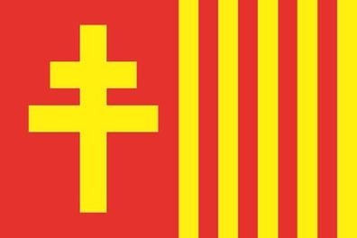 Aufkleber Fahne Flagge Besalu Stadt (Spanien) verschiedene Größen