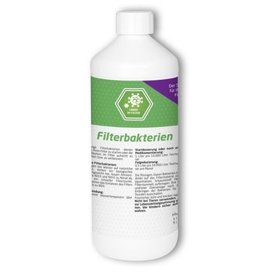 Koi Company Filterbakterien 1 Liter Filterstarter Koiteich Gartenteich Teich Koi