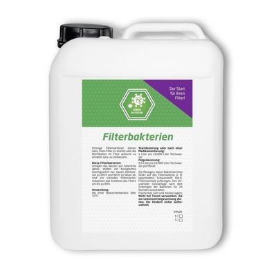 Koi Company Filterbakterien 5 Liter Filterstarter Koiteich Gartenteich Teich Koi