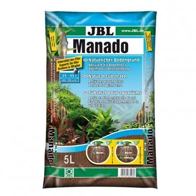 JBL Manado Dark dunkler Bodengrund 5 und 10 Liter für Aquarien Aquaristik
