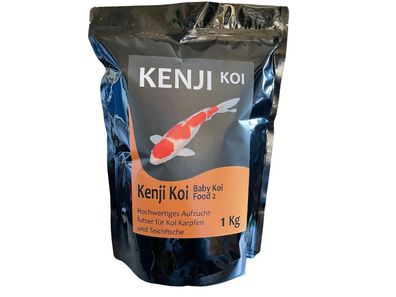 KENJI KOI Baby Koi Food 2 - 1kg 0,8-1,2mm hochwertiges Aufzuchtfutter Koifutter