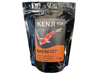 KENJI KOI Baby Koi Food 3 - 1kg 1,2-2,2mm hochwertiges Aufzuchtfutter Koifutter