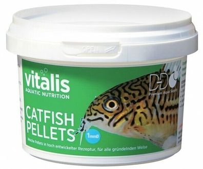 Vitalis Catfish Pellets 1mm 260g Meerwasser Futter Aquarium Wels Aquarienfutter