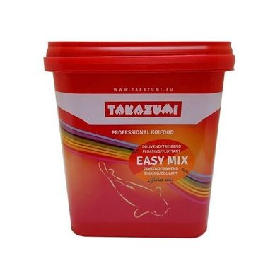 Takazumi Easy Mix 2,5kg Koifutter Koi Koiteich Futter Mix Wachstum und Farbe