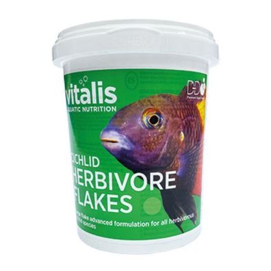 Cichlid Herbivore Flakes 250g Vitalis für Cichliden Aquarium Aquaristik