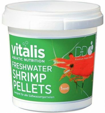 Vitalis Freshwater Shrimp Pellets 1,8kg 1mm Garnelen Futter Süßwasser Aquarium