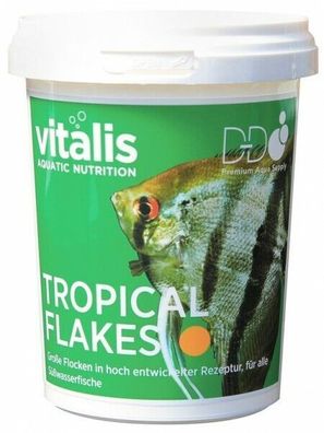 Tropical Flakes 250g Vitalis Große Flocken für Süßwasserfische