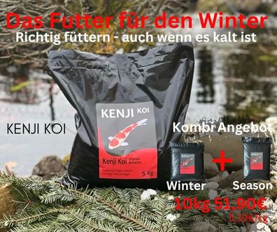 Koifutter KENJI KOI Kalte Tage Paket – Season & Winter Balance Winterfutter 10kg