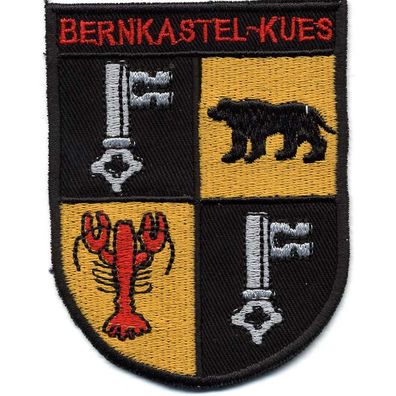 Aufnäher - Wappen - Bernkastel KUES - 01764 - Gr. ca. 8,5 x 6,5 cm - Patches Stick A