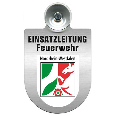 Einsatzschild Windschutzscheibe incl. Saugnapf - Einsatzleitung Feuerwehr - 309476 Re