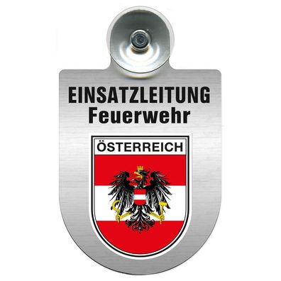 Einsatzschild Windschutzscheibe incl. Saugnapf - Einsatzleitung Feuerwehr - 309476 Re