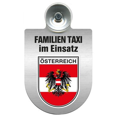 Einsatzschild Windschutzscheibe incl. Saugnapf - Familien Taxi im Einsatz - 309722 R