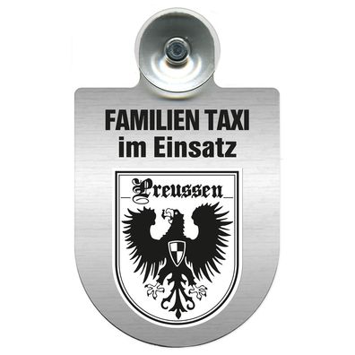 Einsatzschild Windschutzscheibe incl. Saugnapf - Familien Taxi im Einsatz - 309722 R