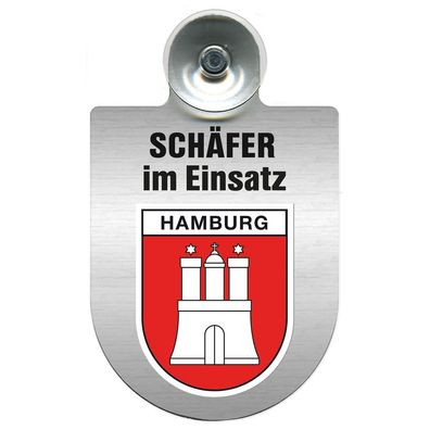 Einsatzschild Windschutzscheibe incl. Saugnapf - Schäfer im Einsatz - 309387 - Regio