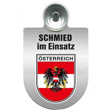 Einsatzschild Windschutzscheibe incl. Saugnapf - Schmied im Einsatz - 309462 - Region