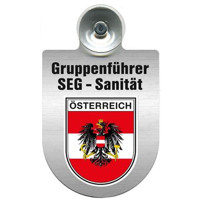 Einsatzschild Windschutzscheibe incl. Saugnapf - SEG-Sanitäter im Einsatz - 309475 R