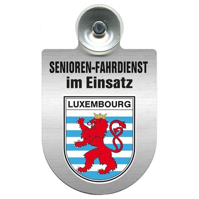 Einsatzschild Windschutzscheibe incl. Saugnapf - Senioren Fahrdienst im Einsatz - 309
