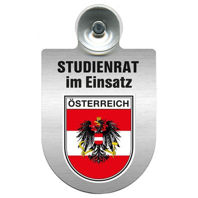 Einsatzschild Windschutzscheibe incl. Saugnapf - Studienrat im Einsatz - 393837 - Reg