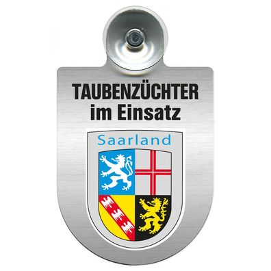 Einsatzschild Windschutzscheibe incl. Saugnapf - Taubenzüchter im Einsatz - 309385 R