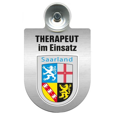 Einsatzschild Windschutzscheibe incl. Saugnapf - Therapeut im Einsatz - 309745 - Regi