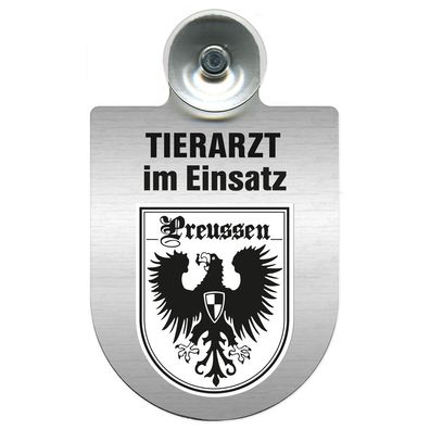 Einsatzschild Windschutzscheibe incl. Saugnapf - Tierarzt im Einsatz - 309390 Region