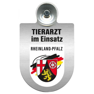 Einsatzschild Windschutzscheibe incl. Saugnapf - Tierarzt im Einsatz - 309390 Region