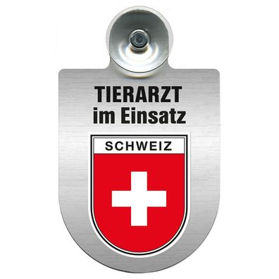 Einsatzschild Windschutzscheibe incl. Saugnapf - Tierarzt im Einsatz - 309390 Region