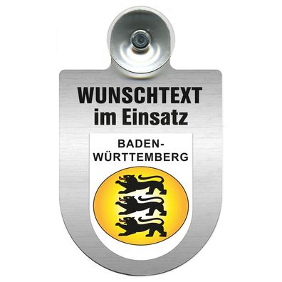 Einsatzschild Windschutzscheibe incl. Saugnapf - Wachdienst im Einsatz - 309753 - Reg