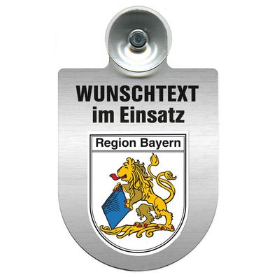 Einsatzschild Windschutzscheibe incl. Saugnapf - Wachdienst im Einsatz - 309753 - Reg