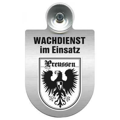 Einsatzschild Windschutzscheibe incl. Saugnapf - Wachdienst im Einsatz - 309753 - Reg