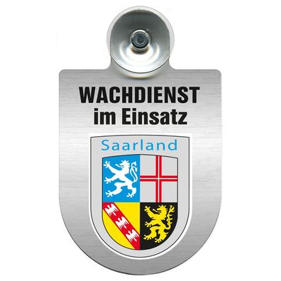 Einsatzschild Windschutzscheibe incl. Saugnapf - Wachdienst im Einsatz - 309753 - Reg