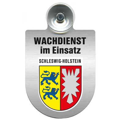 Einsatzschild Windschutzscheibe incl. Saugnapf - Wachdienst im Einsatz - 309753 - Reg